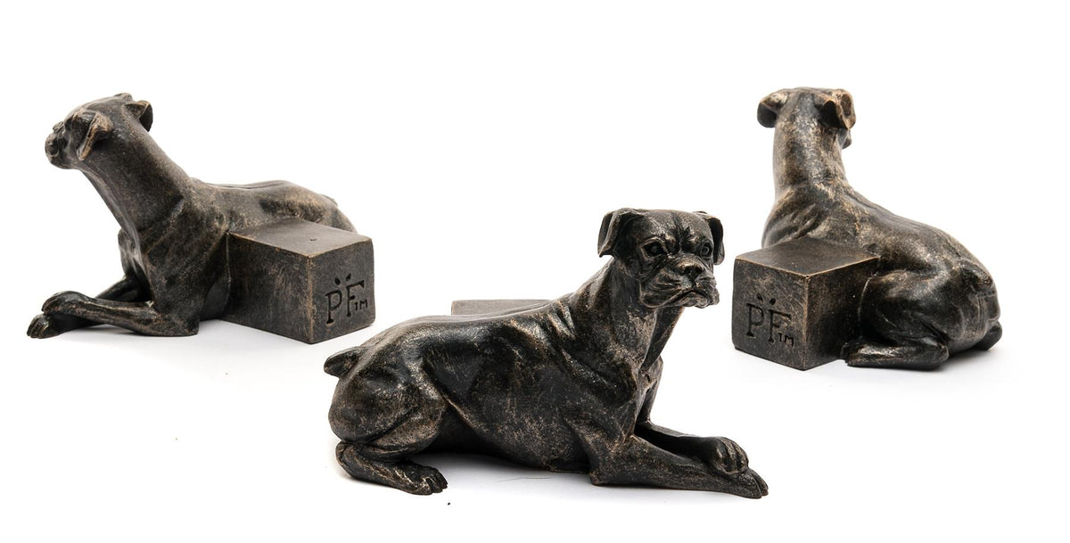 Boxer Dog Plant Pot Feet - Set of 3