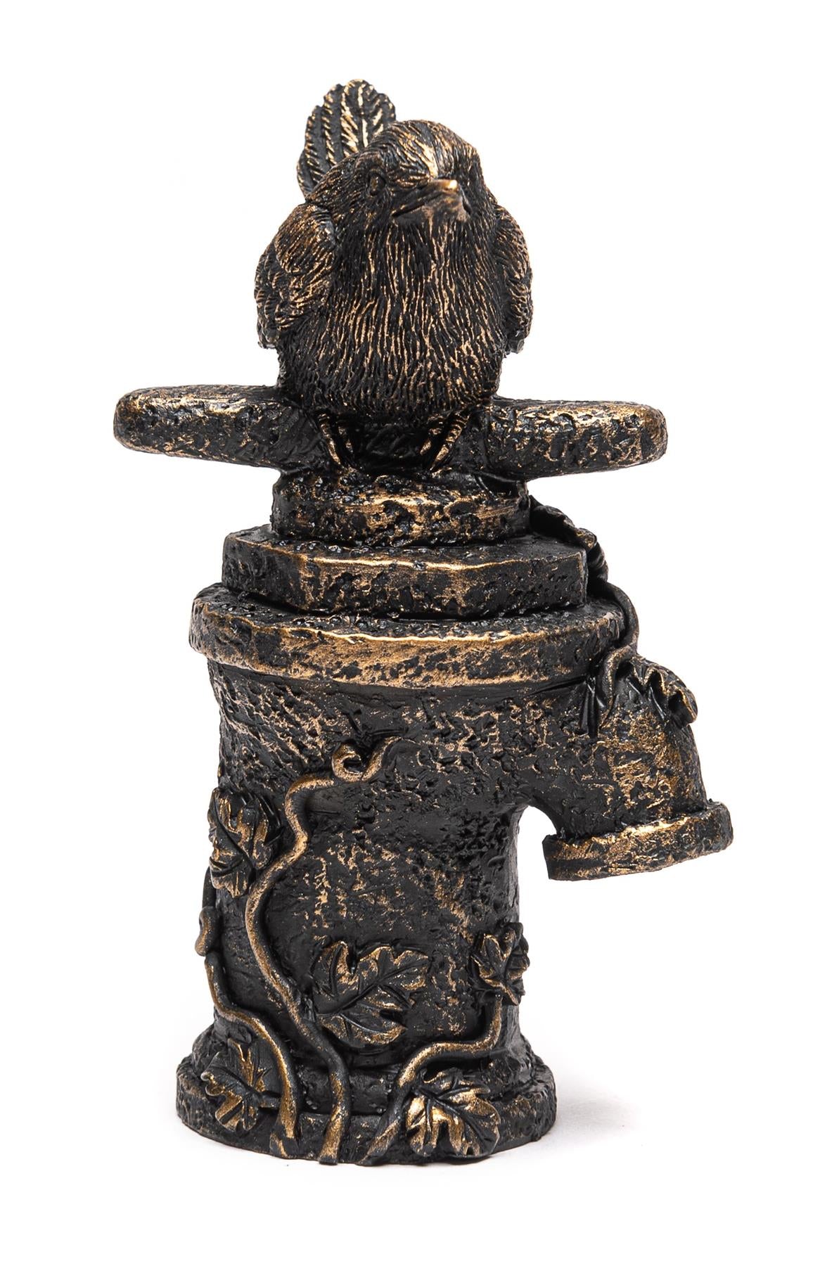 Wren On Tap Cane or Stake Topper