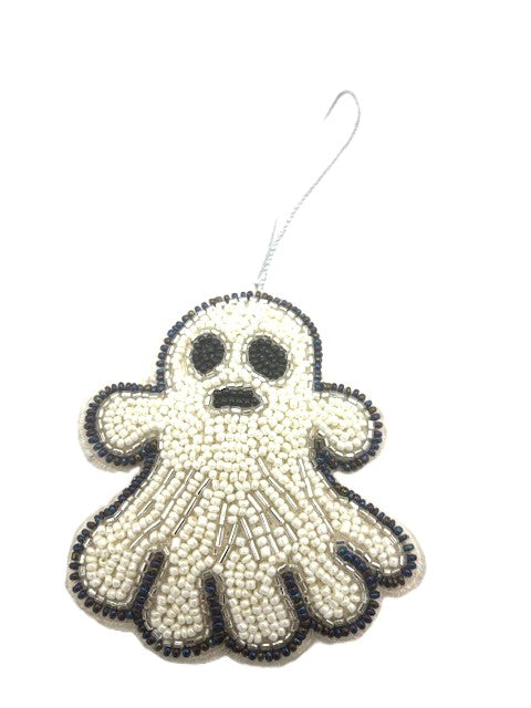 INDIAN ARTISAN MADE BEAD AND EMBROIDERY HANGING GHOST DECORATION