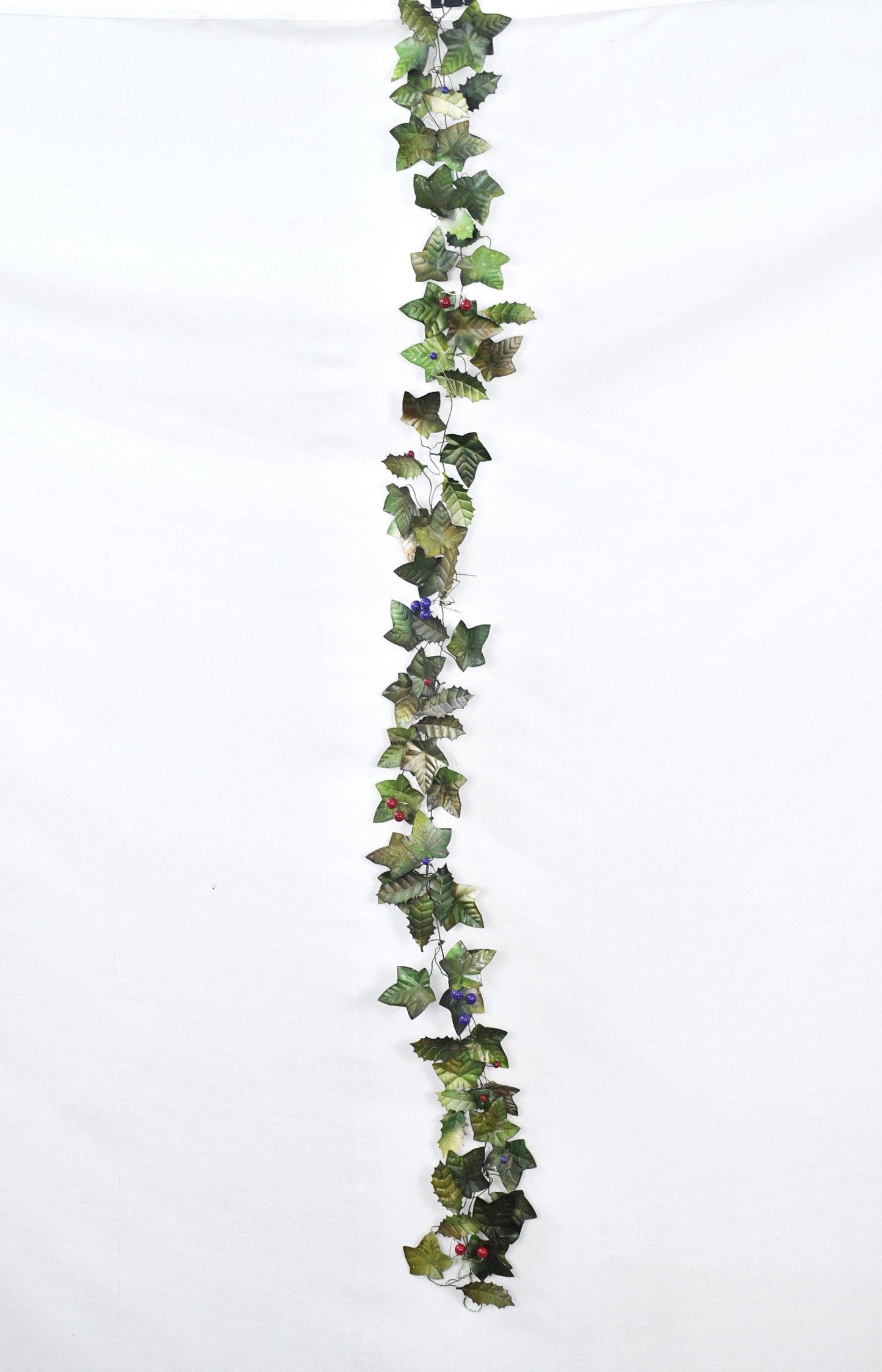 Christmas Artisan Fairtrade Metal Holly and Ivy Garland Decoration