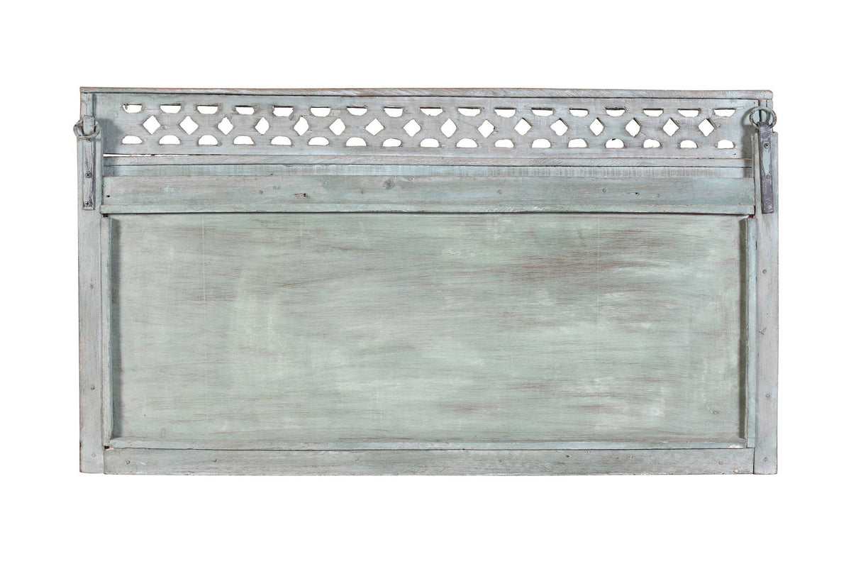 Antique Indian Teak Wood Moghul Style Mirror