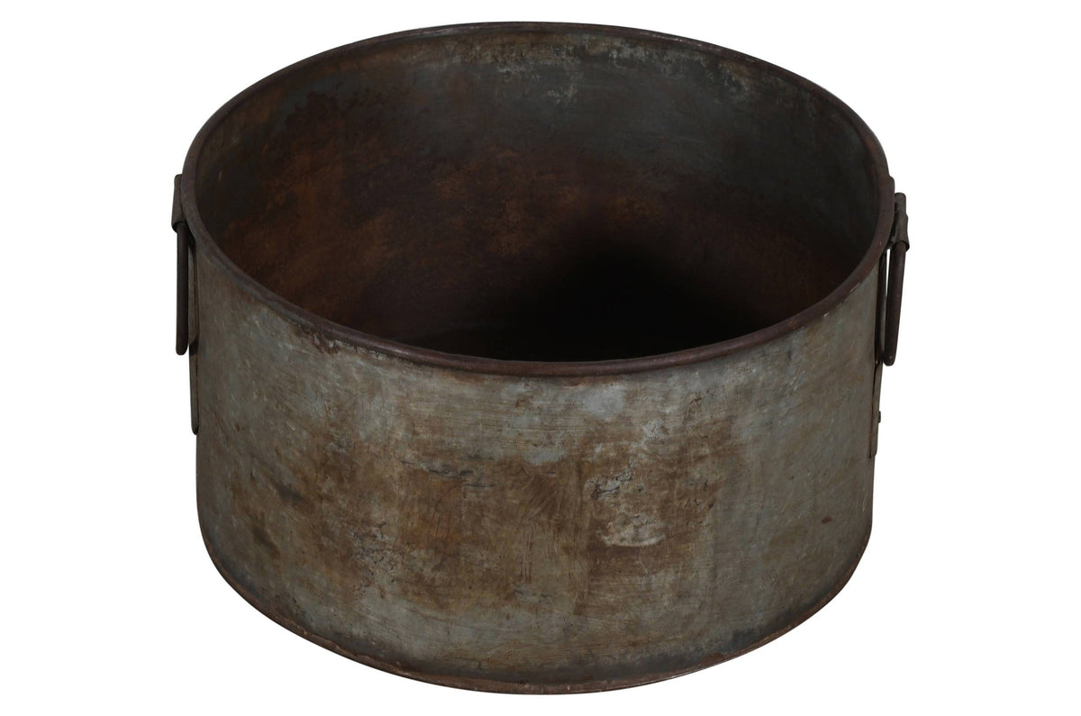 Vintage Heavyweight Indian Iron Cooking And General Kitchen Pot