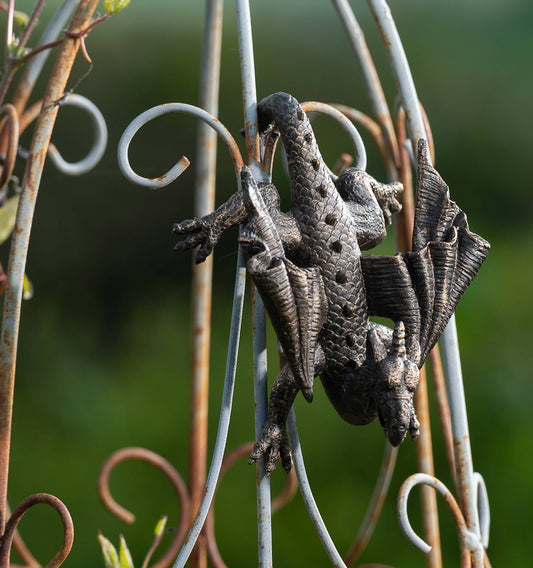 Antique Bronze Coloured Dragon Pot Buddy Plant Pot Hanger