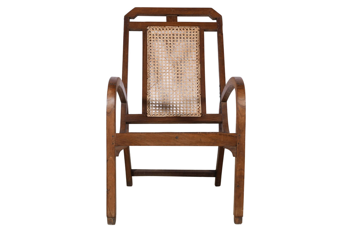 Antique Indian Teak Wood Plantation Chair