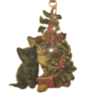 Enamel And Iron Hanging Cat Decoration