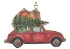 Enamel And Iron Hanging VW Beetle Car Decoation