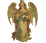 Enamel And Iron Hanging Angel Decoration