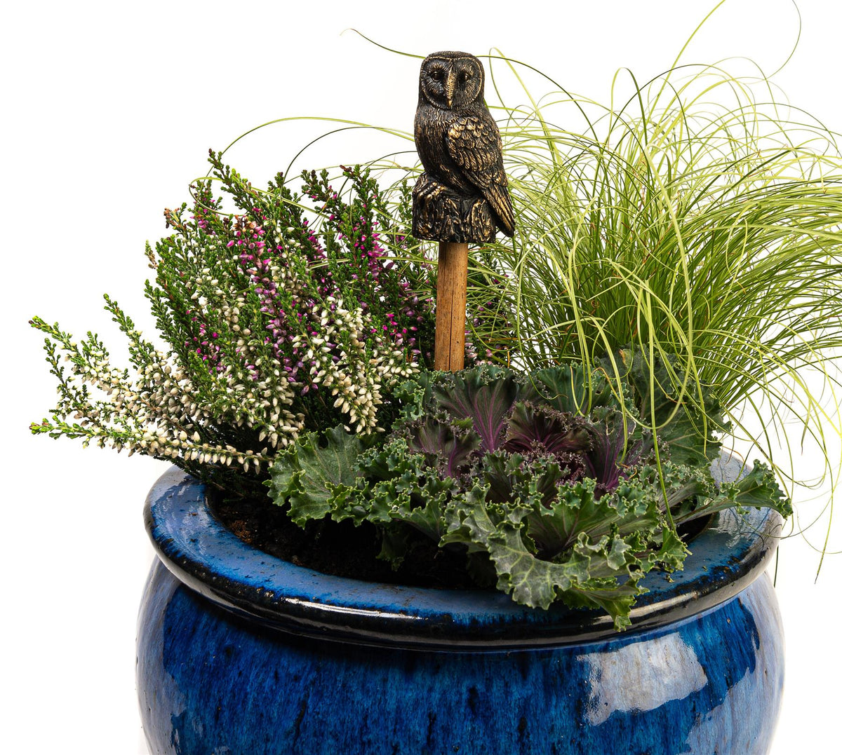 Barn Owl Cane or Stake Topper