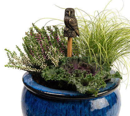 Barn Owl Cane or Stake Topper
