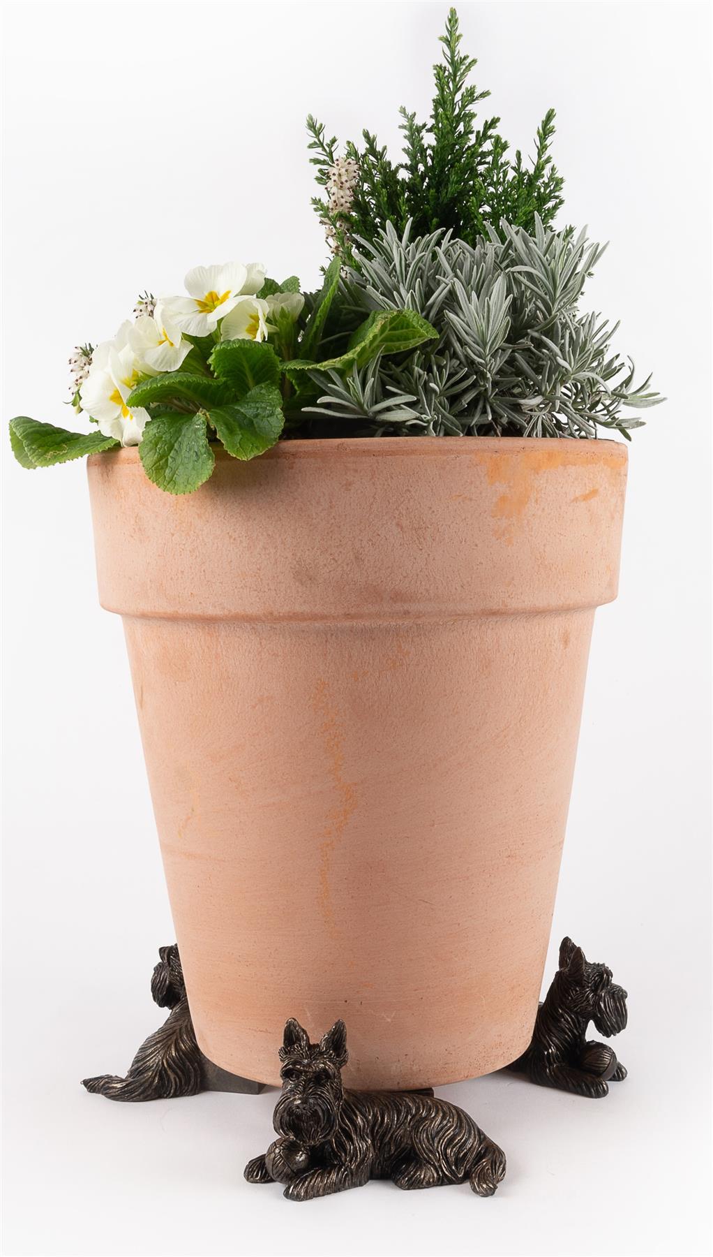 Scottish Terrier Plant Pot Feet - Set of 3