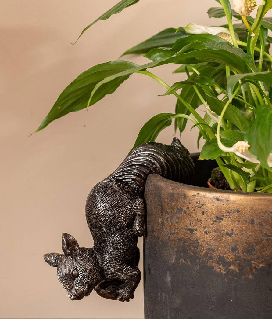 Red Squirrel Plant Pot Hanger
