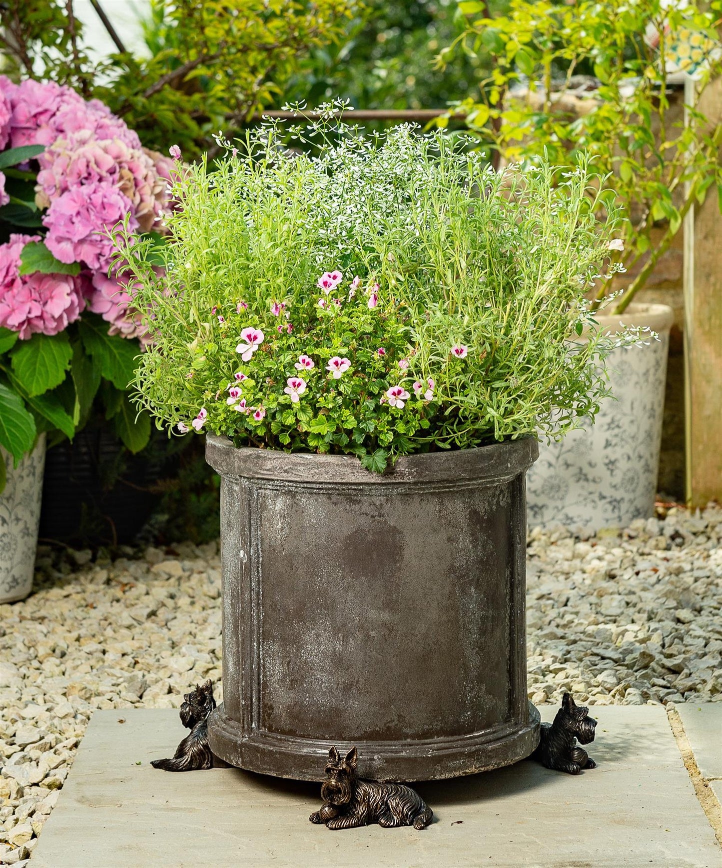 Scottish Terrier Plant Pot Feet - Set of 3