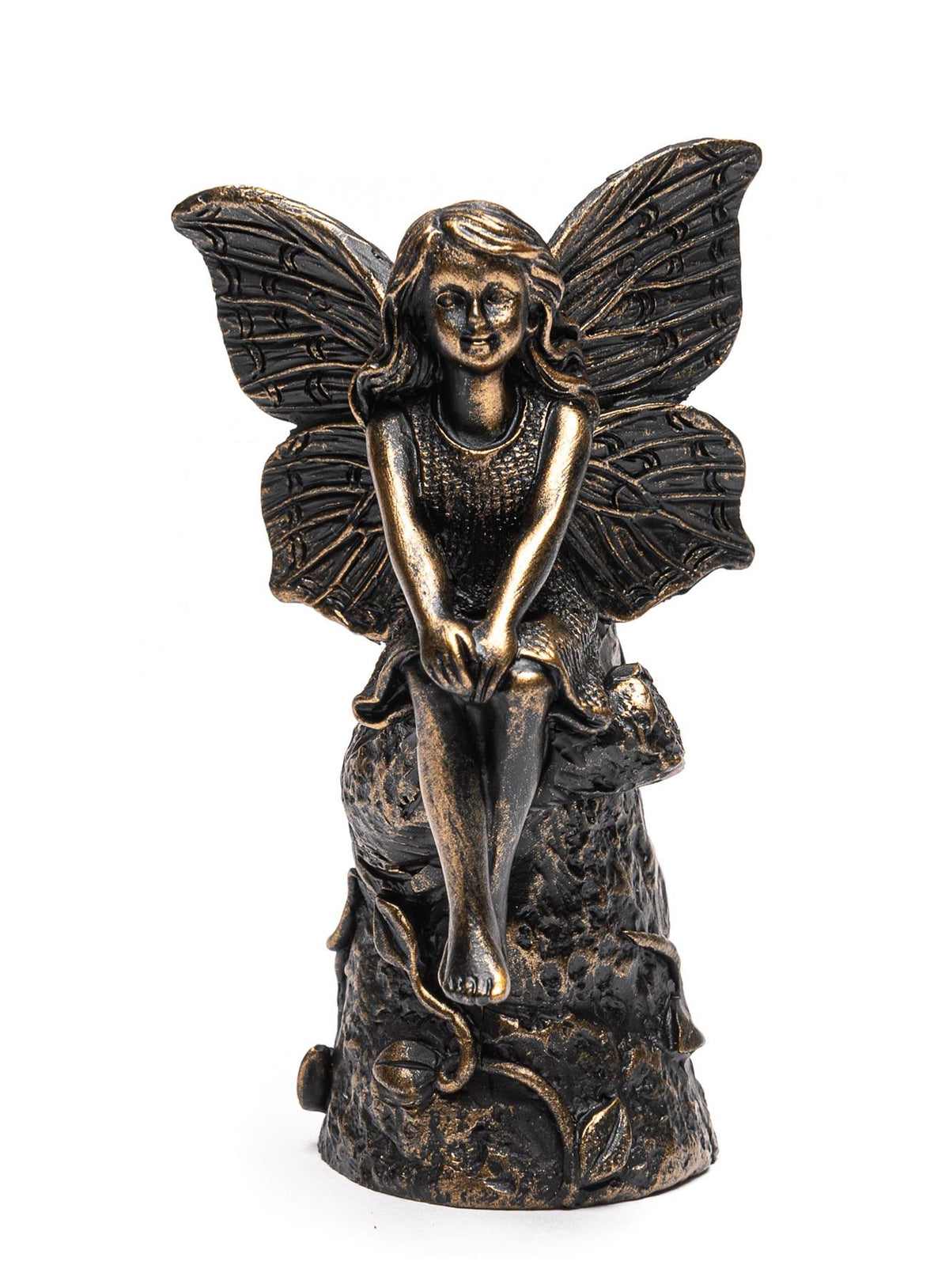 Fairy Sitting On Tree Stump Stake or Cane Topper