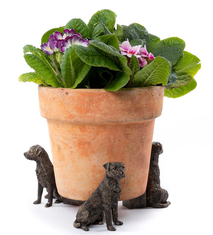 Border Terrier Plant Pot Feet - Set of 3