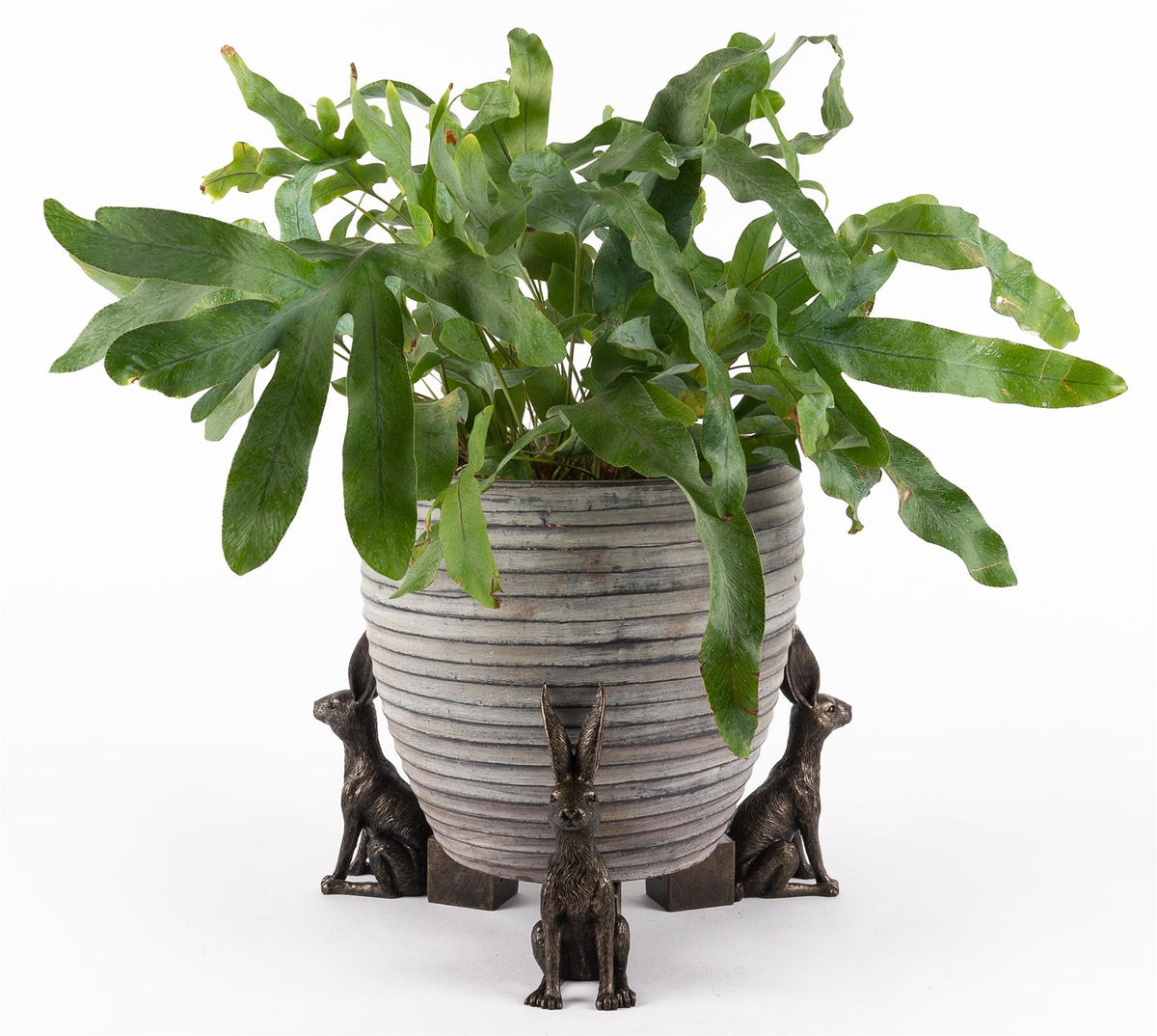 Large Sitting Hare Plant Pot Feet - Set of 3