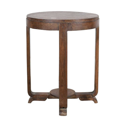 Antique Warm Walnut Brown Indian Colonial Teak Coffee Occasional Table – c.1900