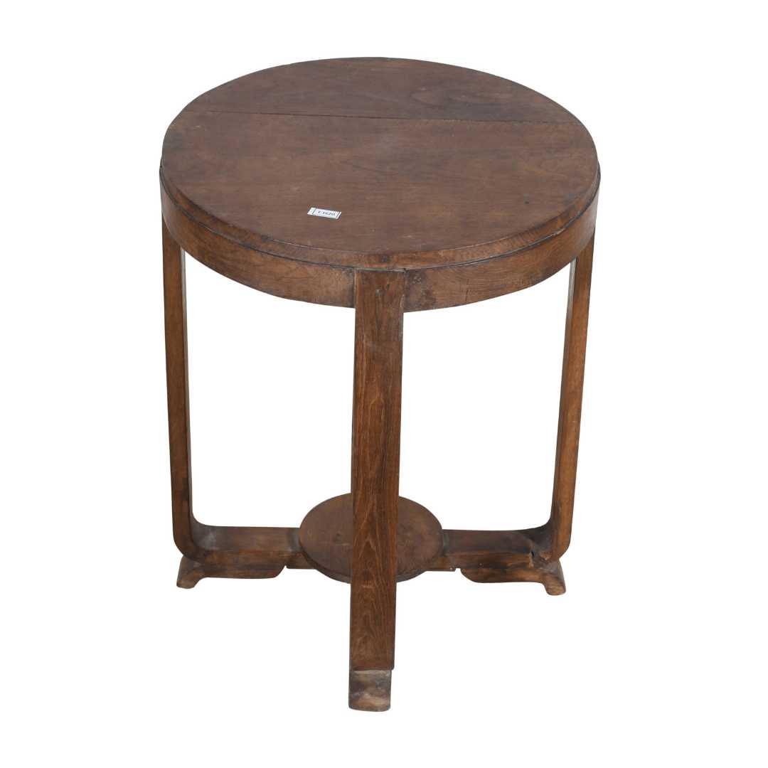 Antique Warm Walnut Brown Indian Colonial Teak Coffee Occasional Table – c.1900