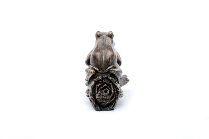 Frog On A Log Plant Drip Feeder Cover & Feed