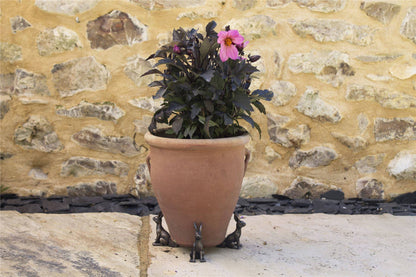 Small Bronze Sitting Hare Plant Pot Feet - Set of 3