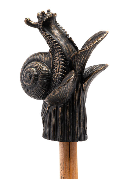 Snail On Hosta Cane or Stake Topper