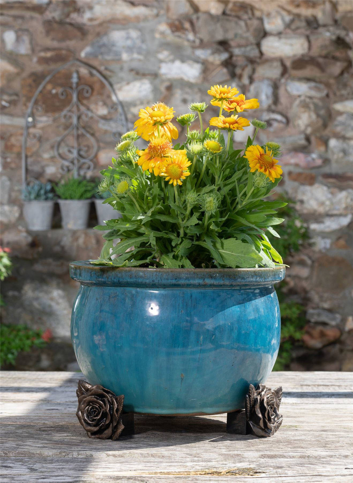 Rose Plant Pot Feet - Set of 3