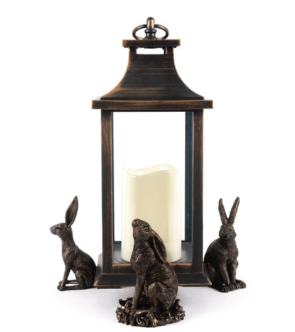 Drove Of Hares Plant Pot Feet - Set of 3 - Moongazing, Sitting and Vigilant Hares