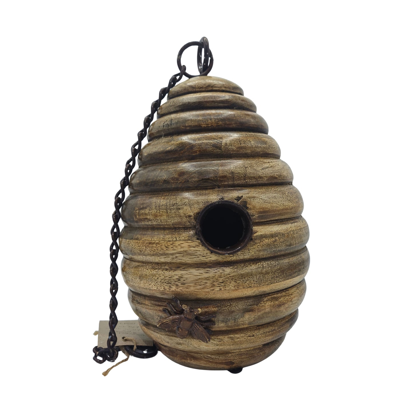 WOODEN BEE SKEP STYLE BIRD NESTER STYLE 2