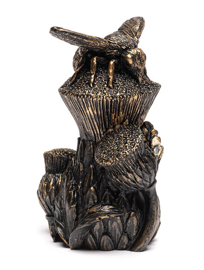 Bee On Thistle Cane or Stake Topper