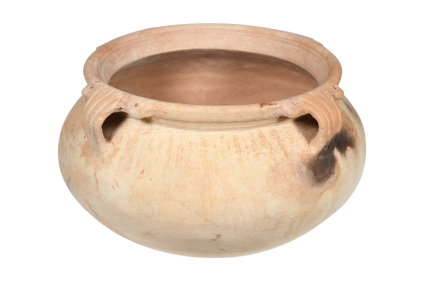 Large Urn Shaped Indian Hand Thrown Terracotta Planter