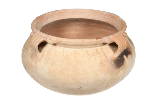 Large Urn Shaped Indian Hand Thrown Terracotta Planter