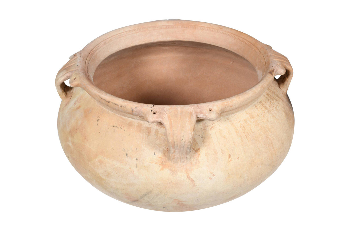 Large Urn Shaped Indian Hand Thrown Terracotta Planter