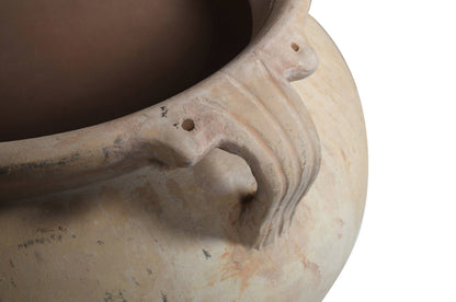 Large Urn Shaped Indian Hand Thrown Terracotta Planter