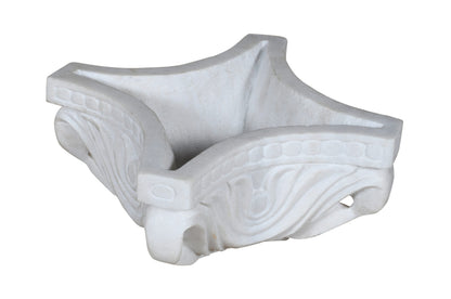 Beautiful Indian Marble Carved Bird Bath