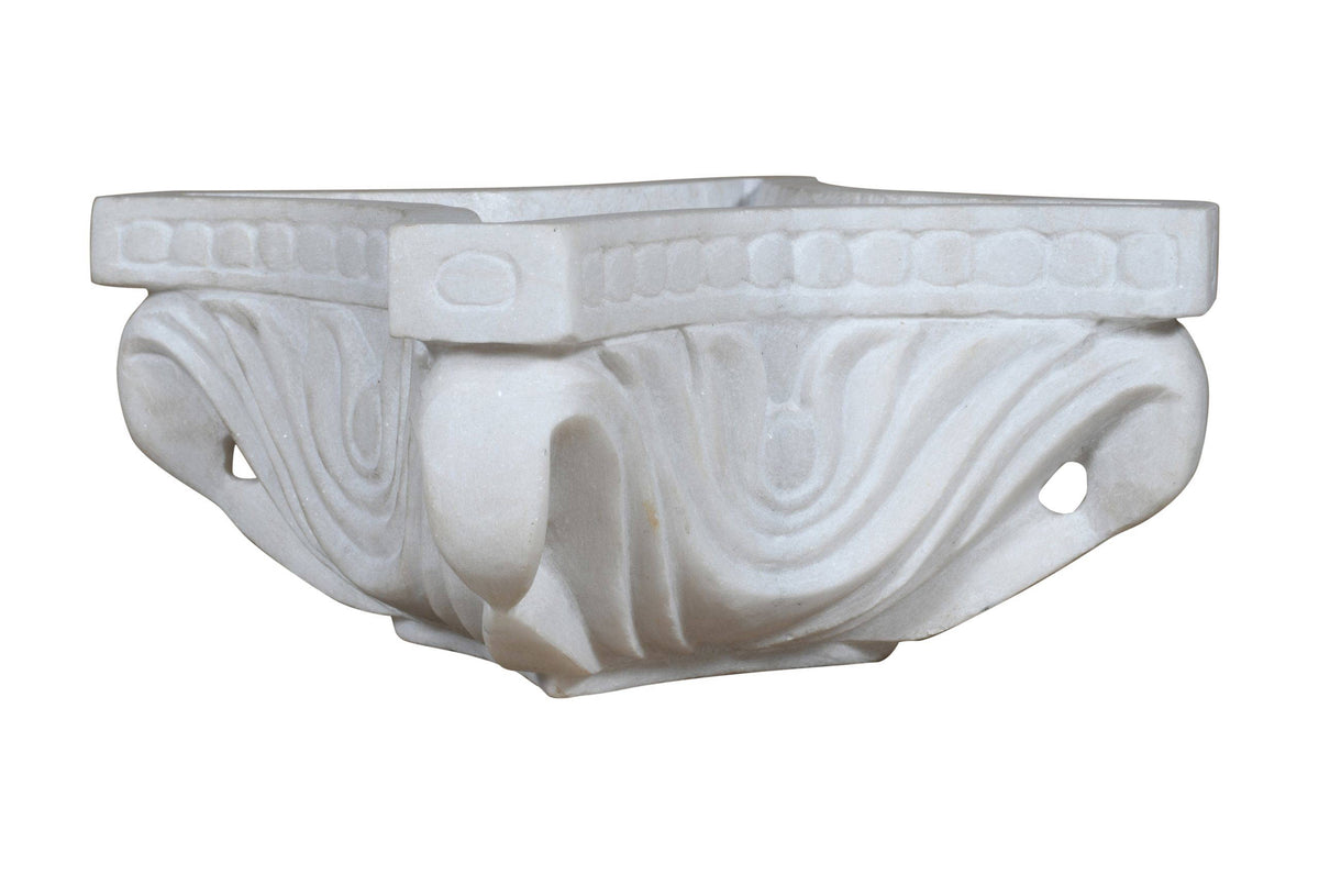Beautiful Indian Marble Carved Bird Bath