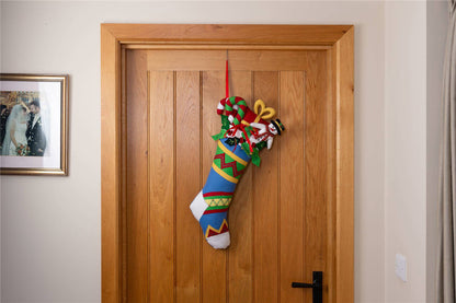 Handmade Felt Stuffed Christmas Stocking Hanging Decoration - 60 cm