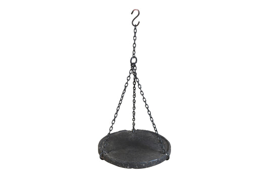 Vintage Indian Stone Serving Dishes On Iron Chain