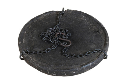 Vintage Indian Stone Serving Dishes On Iron Chain