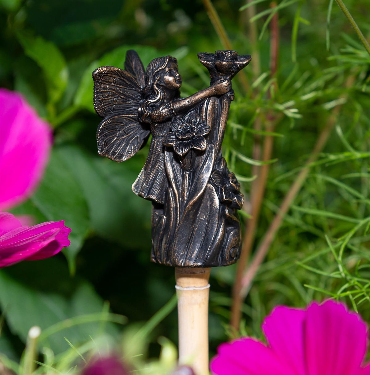 Fairy Holding Daffodil Stake or Cane Topper