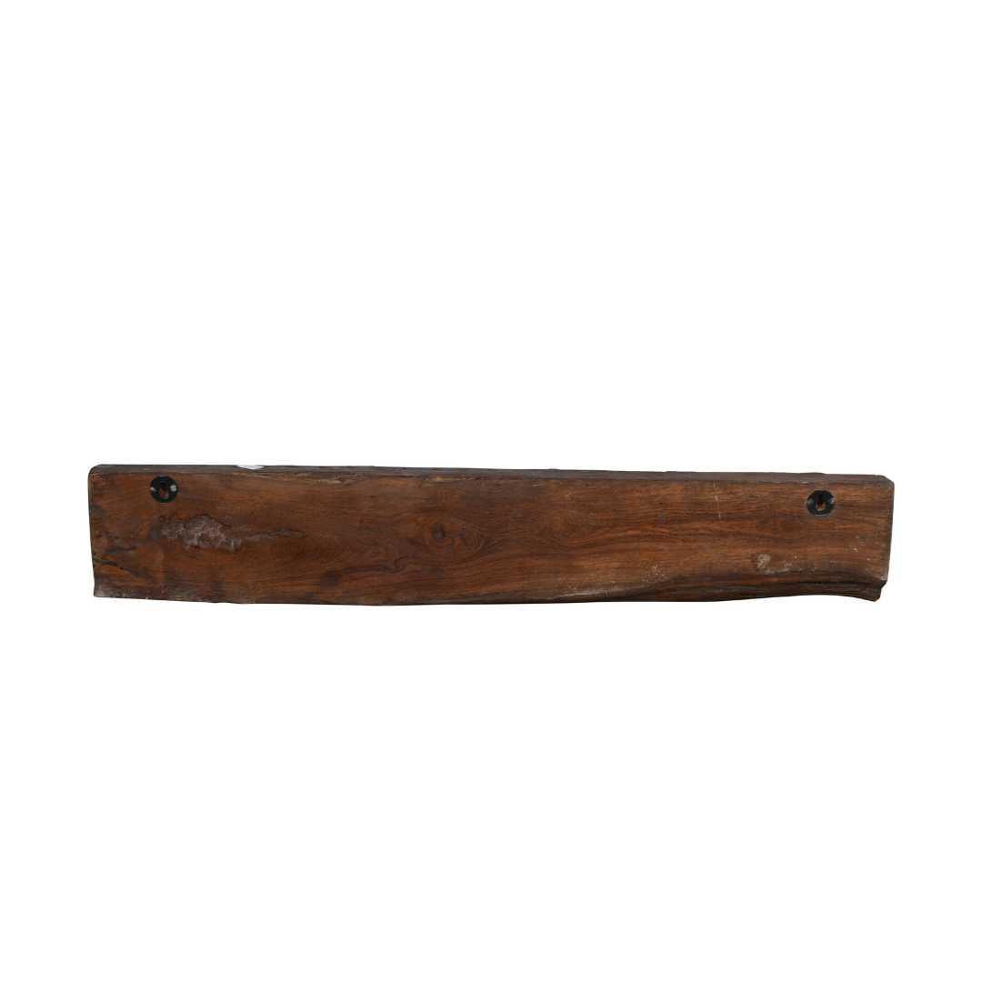 Antique Teal Carved Indian Teak Coat Hook Panel – 19th Century Rajasthan