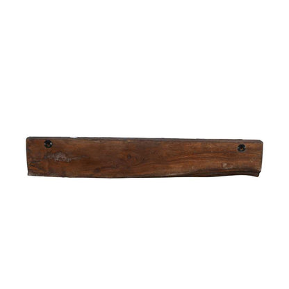 Antique Teal Carved Indian Teak Coat Hook Panel – 19th Century Rajasthan