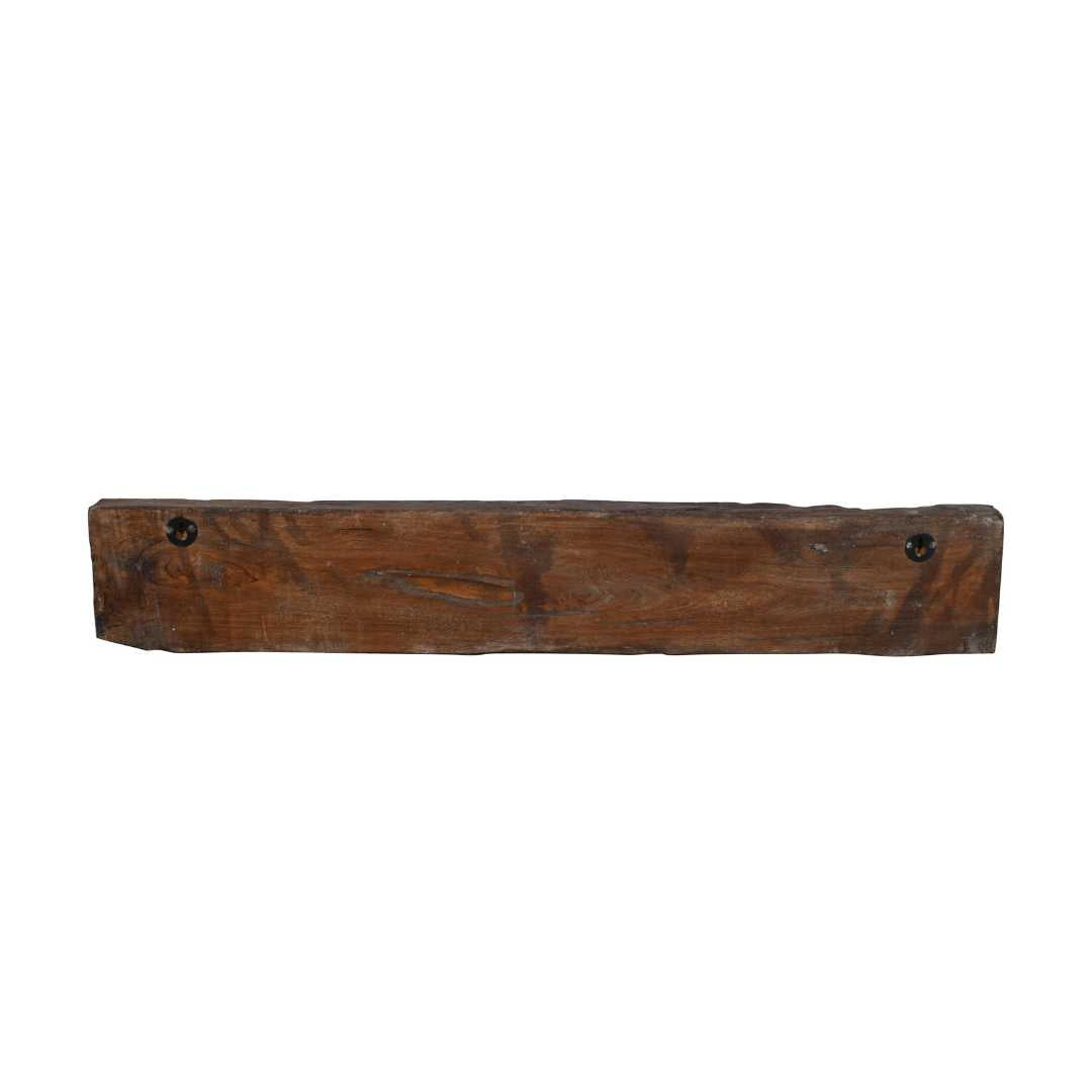 Antique Teal Carved Indian Teak Coat Hook Panel – 19th Century Rajasthan