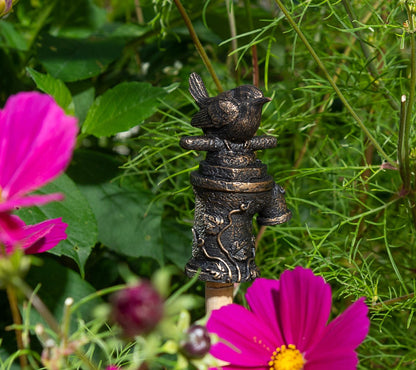 Wren On Tap Cane or Stake Topper