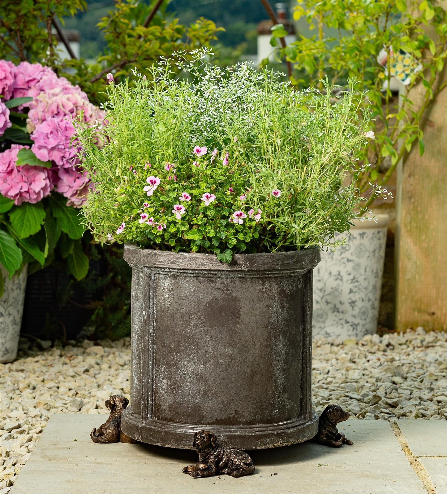Resting Labrador Plant Pot Feet - Set of 3