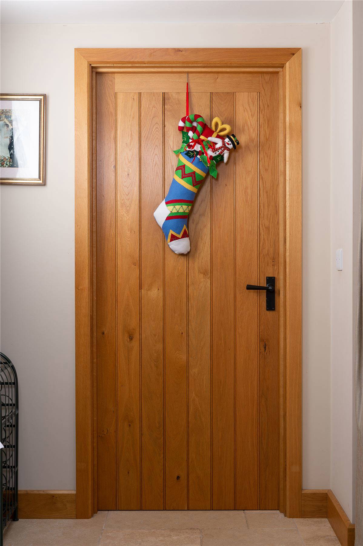 Handmade Felt Stuffed Christmas Stocking Hanging Decoration - 60 cm