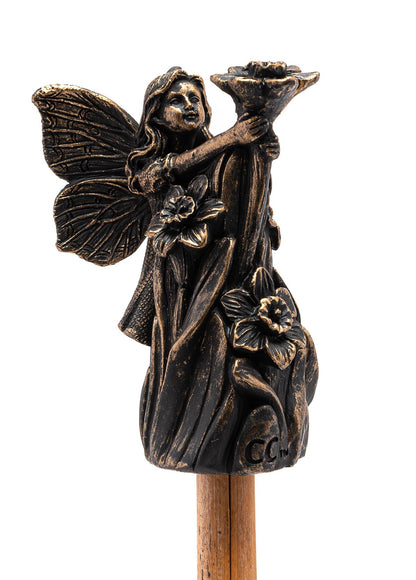 Fairy Holding Daffodil Stake or Cane Topper