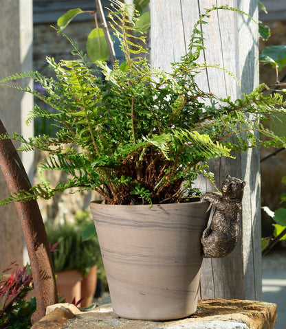Brown Bear Plant Pot Hanger