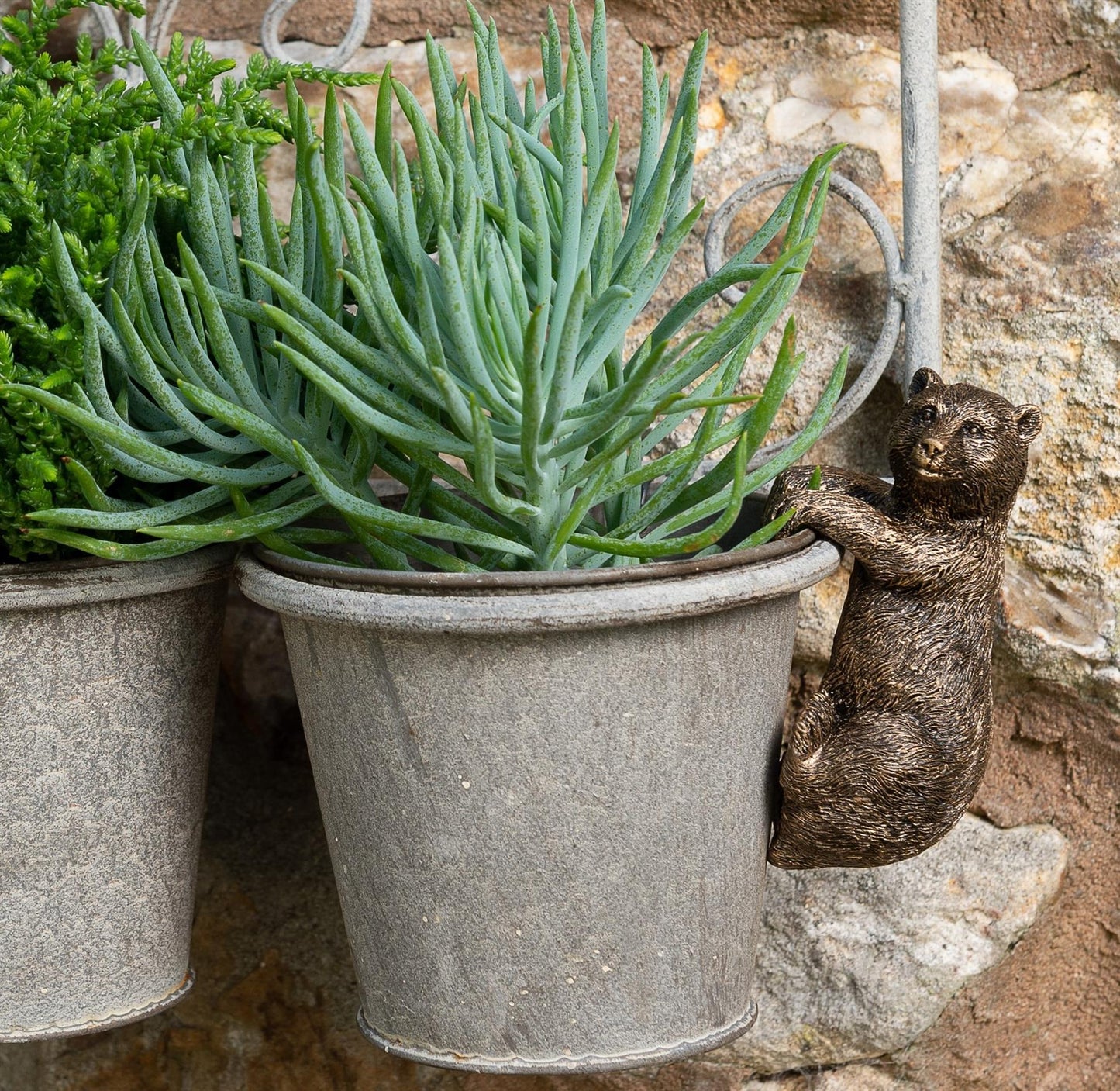Brown Bear Plant Pot Hanger