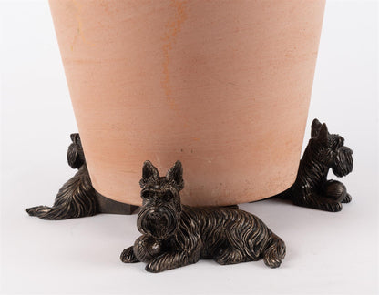 Scottish Terrier Plant Pot Feet - Set of 3