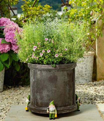 Standing Gnome With Watering Can Plant Pot Feet - Set of 3
