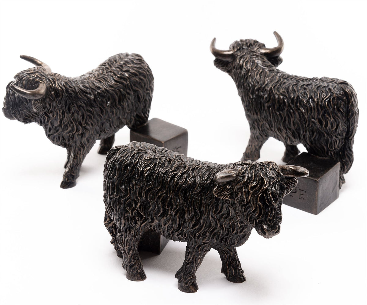 Highland Cow Plant Pot Feet - Set of 3